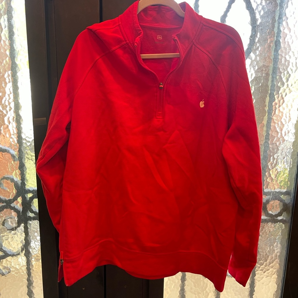 Apple quarter zip